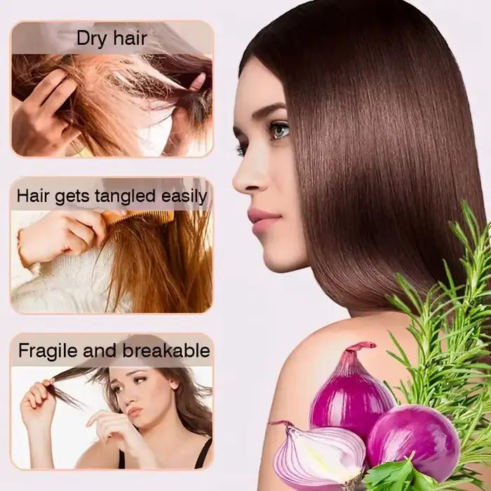 Spray trois-en-un à l'huile de romarin : soin du cuir chevelu/cheveux