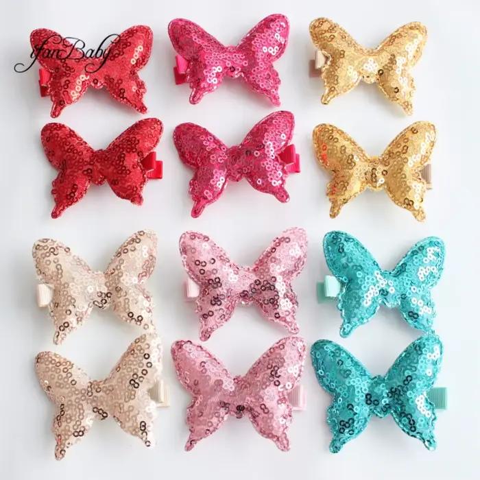 Pince à cheveux fleur papillon pour enfants