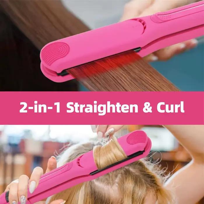 Fer plat infrarouge 450 ° F/230 ℃ Lisseur de cheveux professionnel 2 en 1