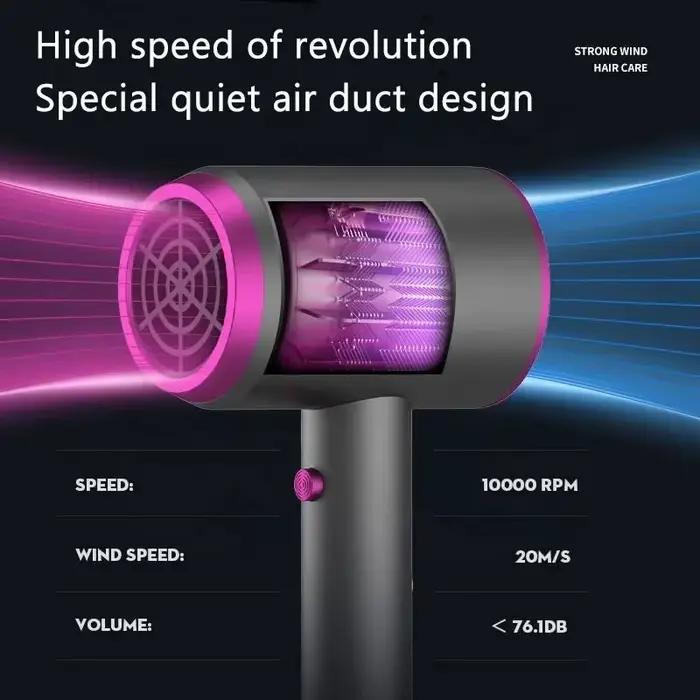 Sèche-cheveux professionnel 2000W pour salon et usage domestique