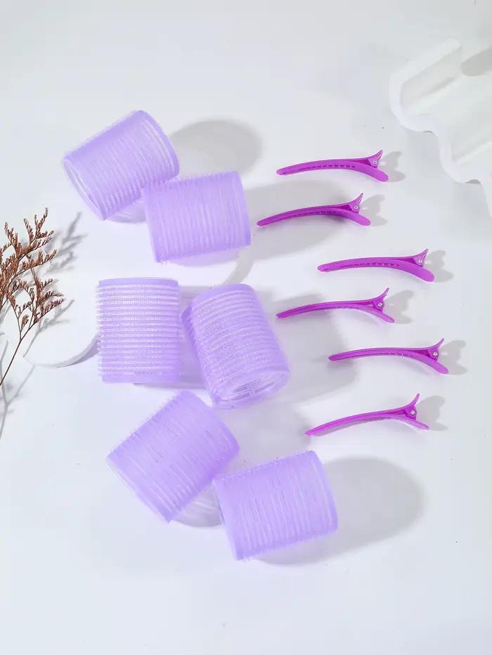 12 pièces/ensemble barre d'air fer à friser tube auto-adhésif rouleau magique et frange pince à cheveux outil de