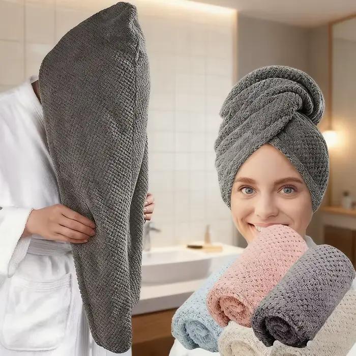 Serviette pour cheveux secs pour femmes (bonnet