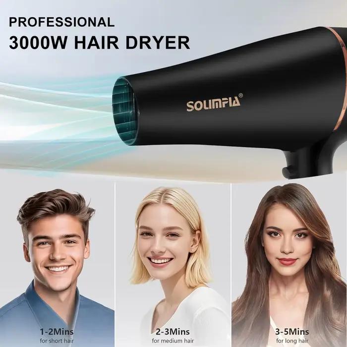Nouveau sèche-cheveux électrique domestique avec 5 réglages de température du vent et soins capillaires à ions négatifs
