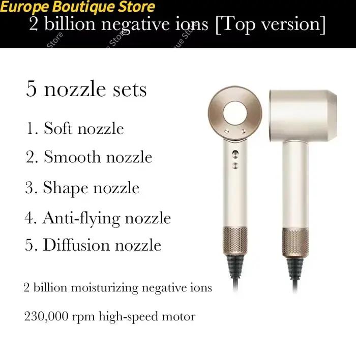 Nouveau Sèche-cheveux Super Puissant 220V Sans Pales