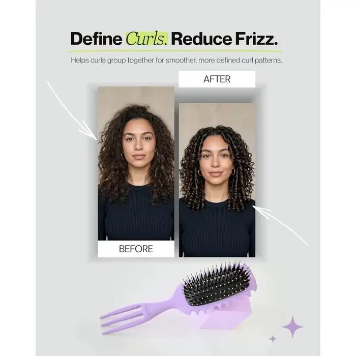 Brosse de coiffage professionnelle pour cheveux bouclés
