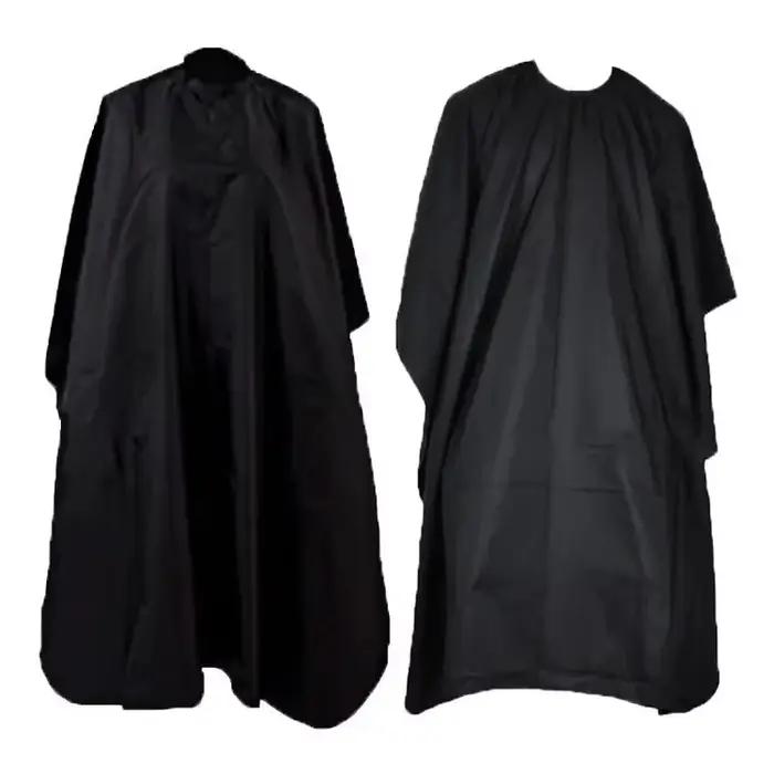 Cape de coiffure noire professionnelle pour Salon de coiffure