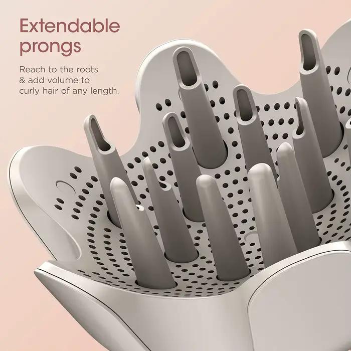Diffuseur de lotus pointu réglable pour buse de soufflage Flexstyle-Curl Definition pour cheveux bouclés et contrôle