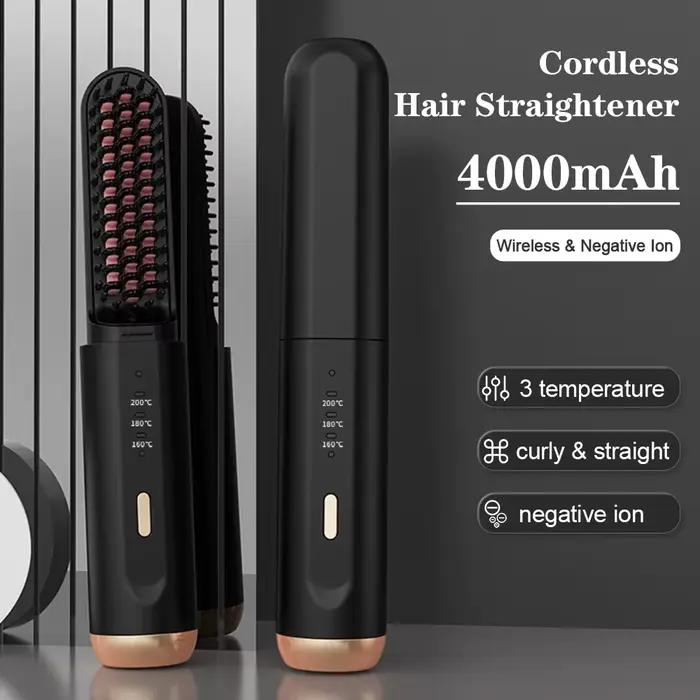 Peigne chauffant lisseur Brosse à lisser sans fil
