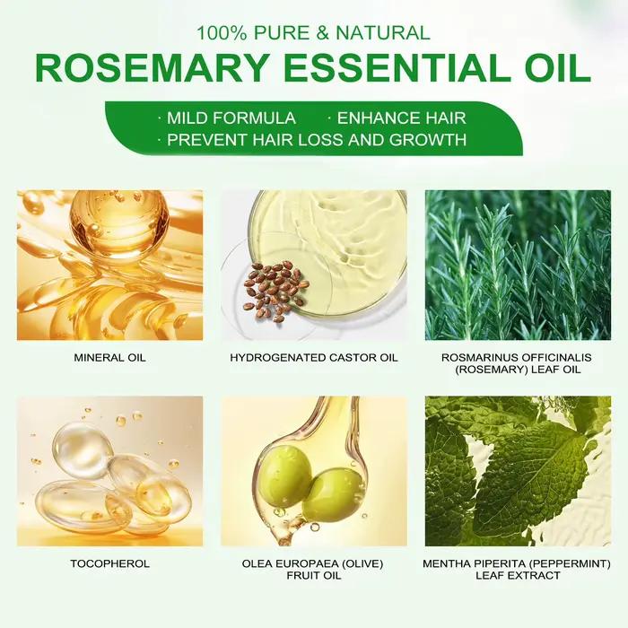 Huile Essentielle de Romarin pour Cheveux : Hydratante