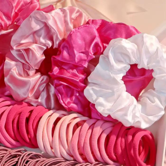 Ensemble d'accessoires pour cheveux roses à la mode pour femmes