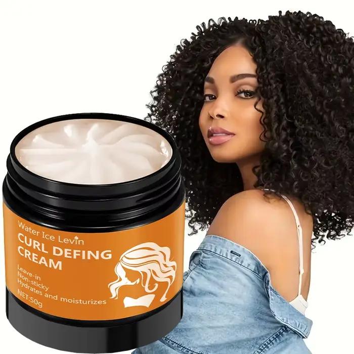 Crème coiffante pour boucles à l'huile de ricin noire 50g