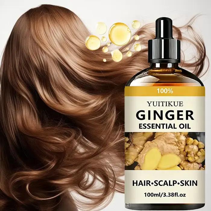 Huile essentielle de gingembre pure à 100% YUITIKUE | Pour les cheveux