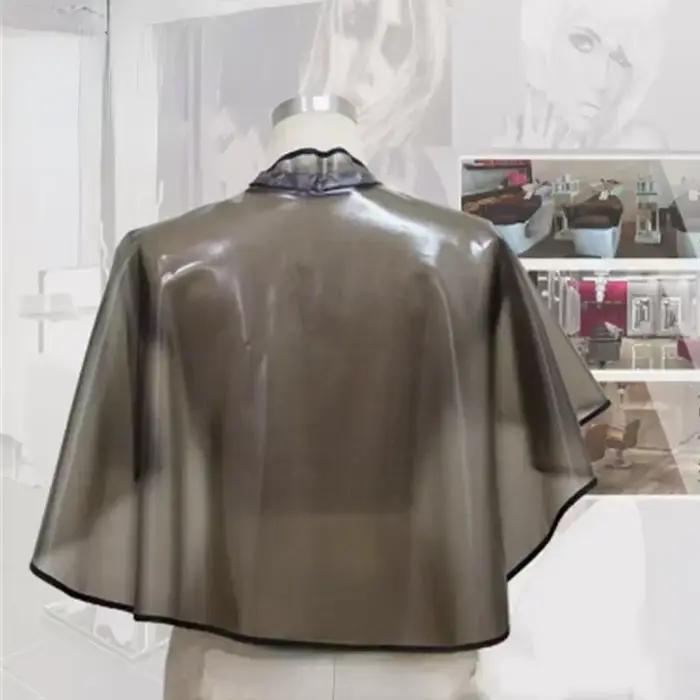 Collier de coupe de cheveux Cape de coloration imperméable tissu de barbier coiffure robe de teinture