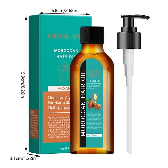 L'huile essentielle de soin capillaire empêche les cheveux secs et fendus
