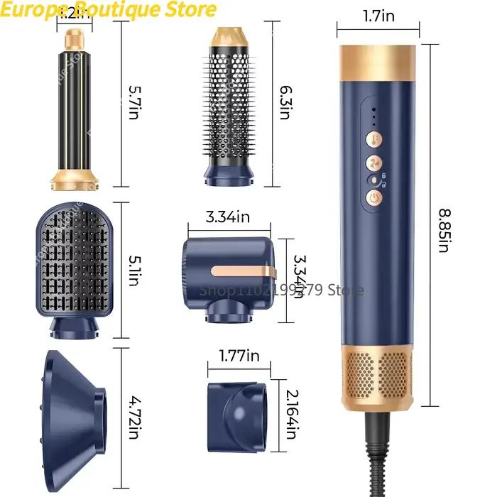 Sèche-cheveux 7 en 1, brosse sans balais