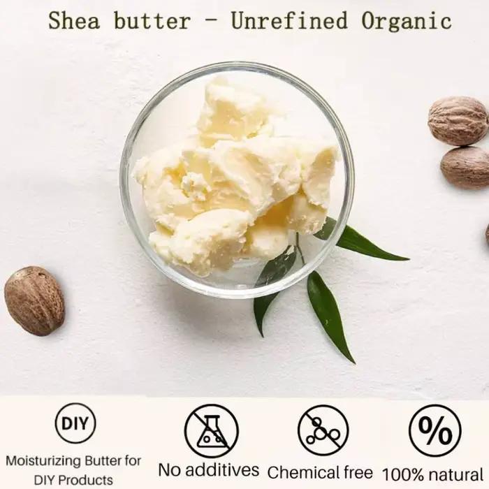 Dimollaure 50g naturel organique non raffiné huile de beurre de karité soins de la peau