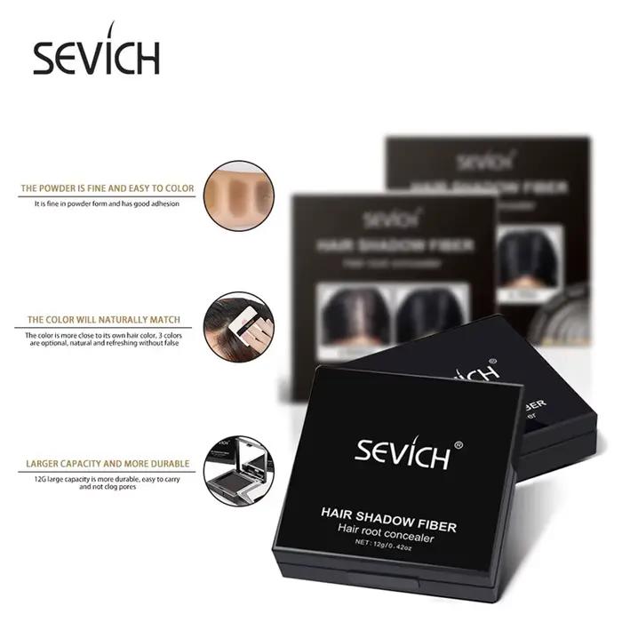 Sevich 12g ombre à cheveux poudre temporaire blanc gris couvrir ligne