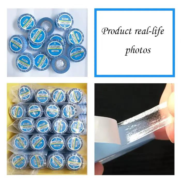 1/2/3 rouleau 0.8 CM * 3 Yards Super cheveux ruban bleu
