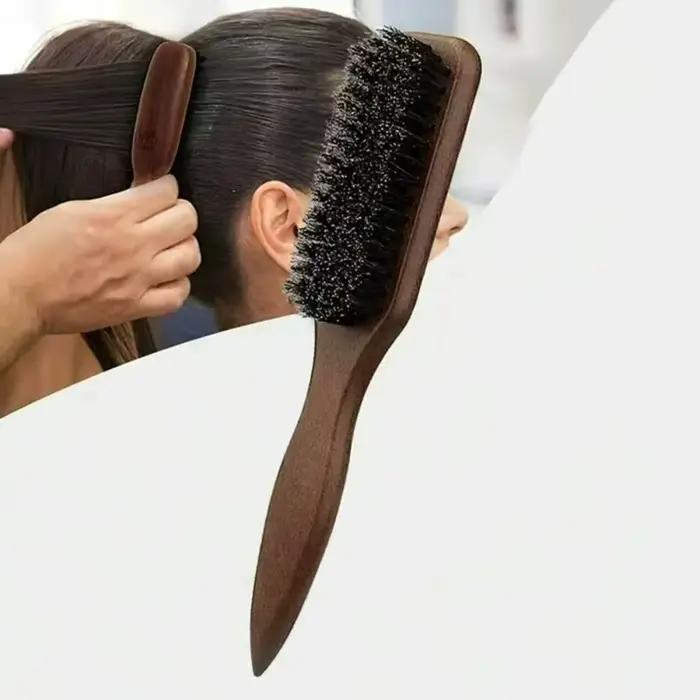 Brosse à cheveux en poils de sanglier (unisexe)