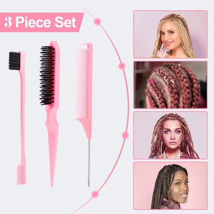Brosse à cheveux à poils pour coiffures slick back