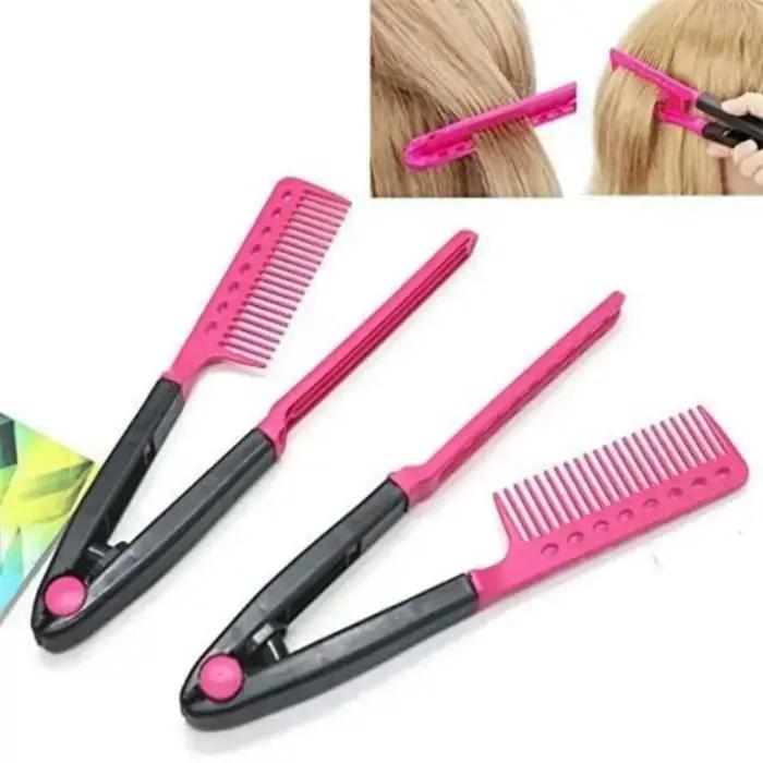 Peigne à lisser les cheveux de Type V pour barbier