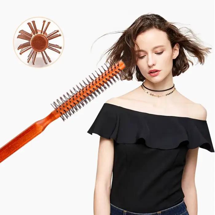 Peigne à cheveux bouclés en bois