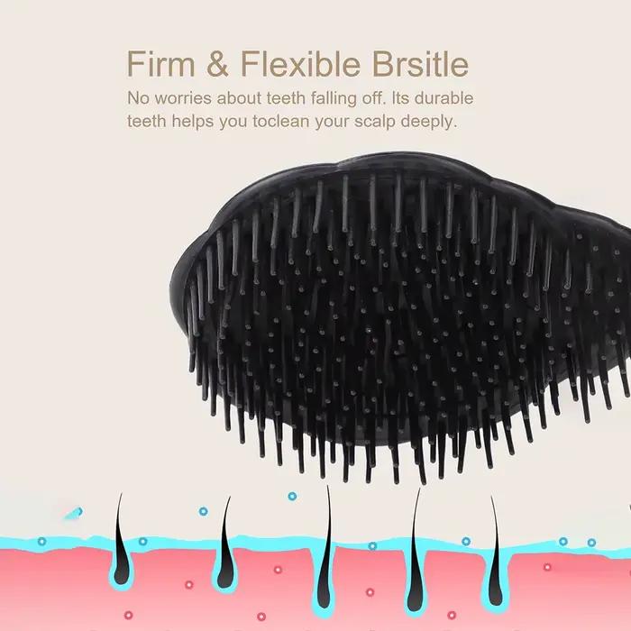 Brosse de massage du cuir chevelu pour le lavage et le soin des cheveux