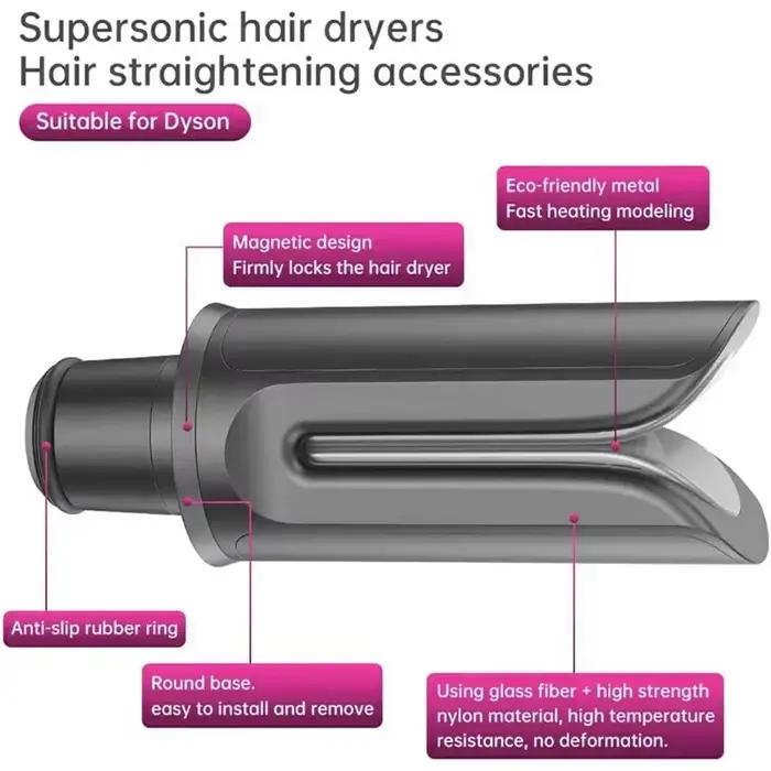 Sèche-cheveux, fixation de buse droite pour Dyson Airwrap HD