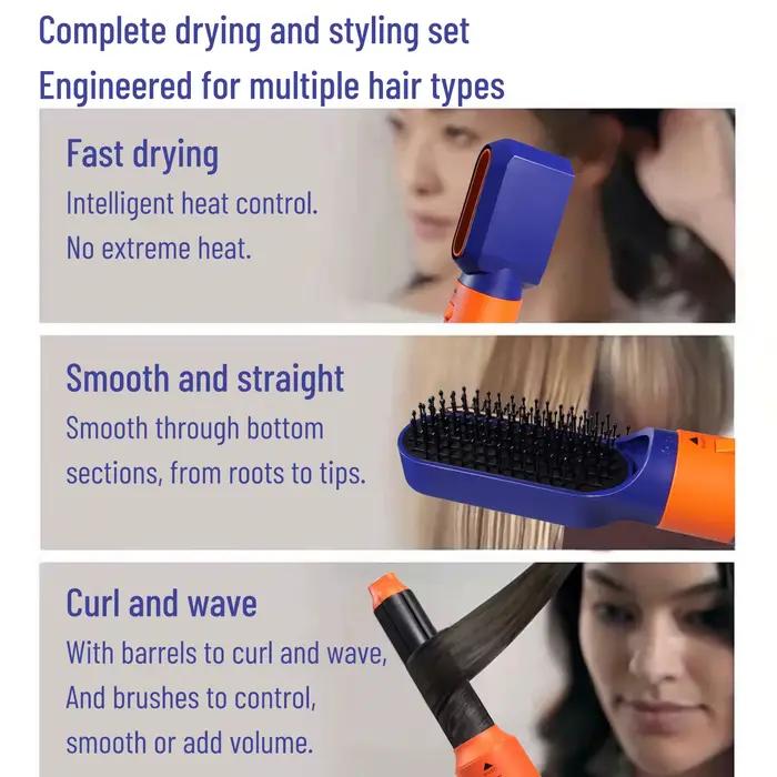 6 en 1 coiffeur nouveau sèche-cheveux lisse pour cheveux 6 en 1
