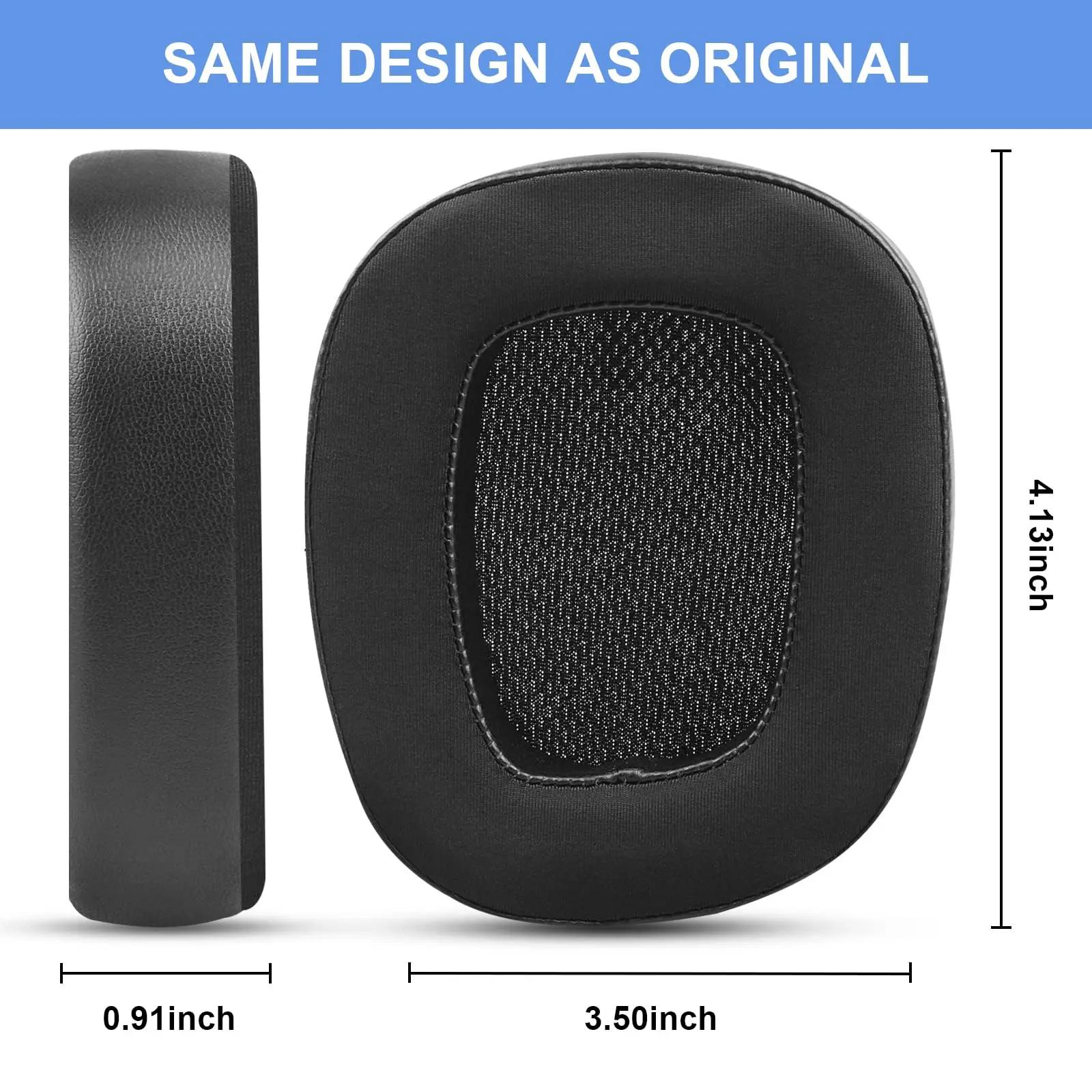 Coussinets d'oreille de remplacement de refroidissement, compatibles avec Logitech G930 G933 G935 G633 G635 G533 G430 G433 G435, casque de jeu