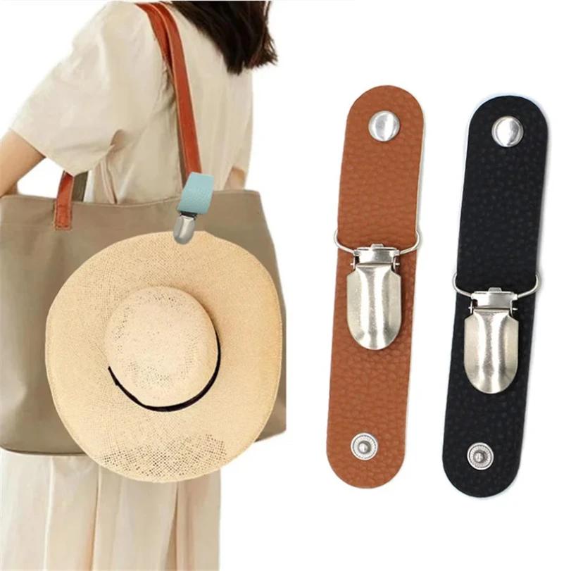 Clip de chapeau de voyage, sac à dos d'extérieur, sac de rangement de bagages, Clip de chapeau multifonctionnel, Clip de chapeau de paille, accessoires de chapeau